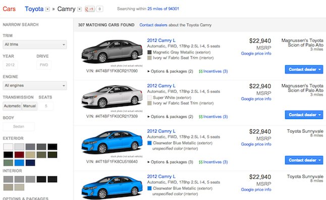 „Google“ uždaro automobilių pirkimo paslaugą