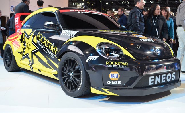 „Volkswagen Beetle Global Rallycross Racer“ išvysto daugiau nei 560 AG