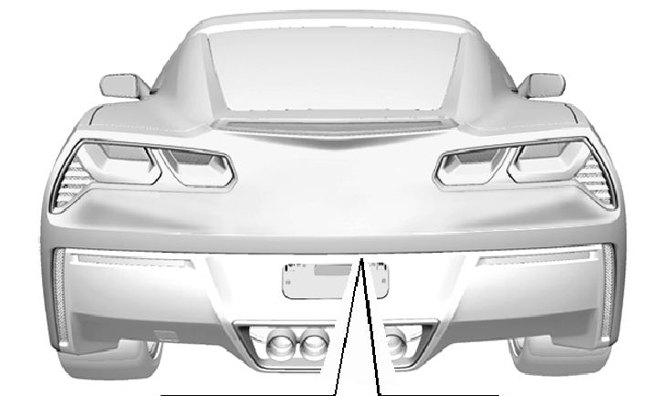 Nutekėjo 2014 m. „Corvette“ galinė dalis